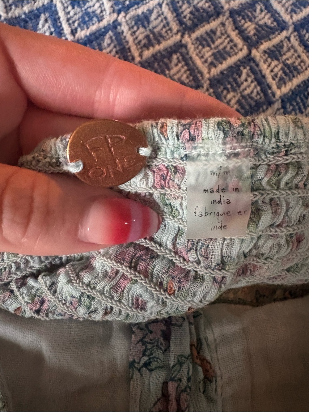 Free People One Blossom Mini Skort - Light Blue - Picture 4 of 4